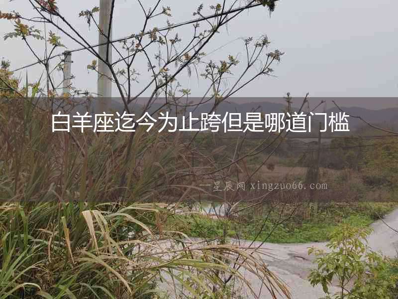 白羊座迄今為止跨但是哪道門檻