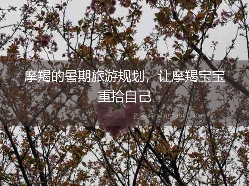 摩羯的暑期旅游規(guī)劃，讓摩羯寶寶重拾自己