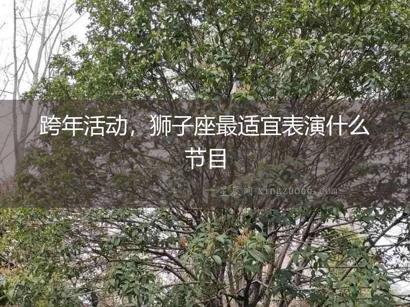 跨年活動，獅子座最適宜表演什么節目