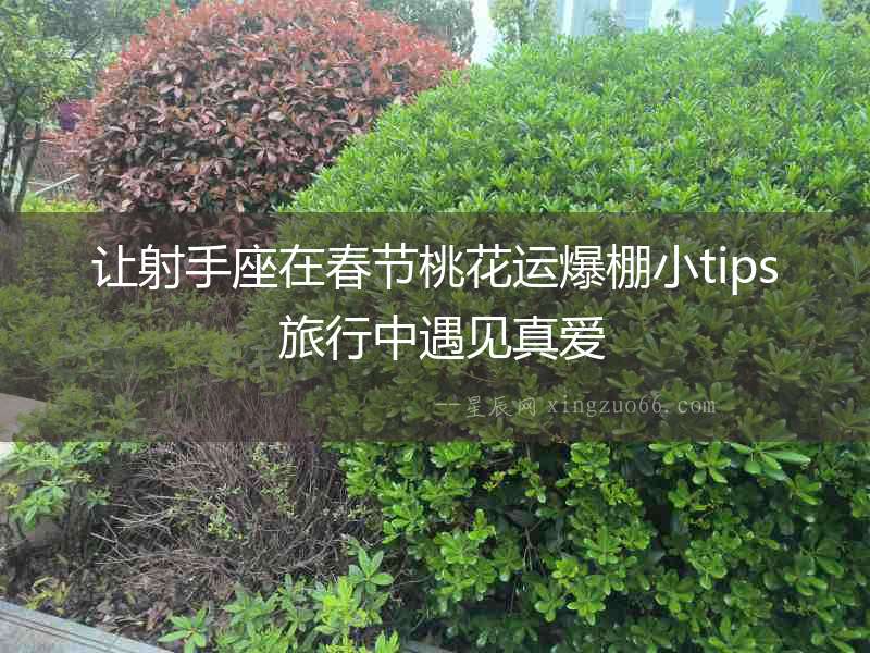 讓射手座在春節桃花運爆棚小tips 旅行中遇見真愛