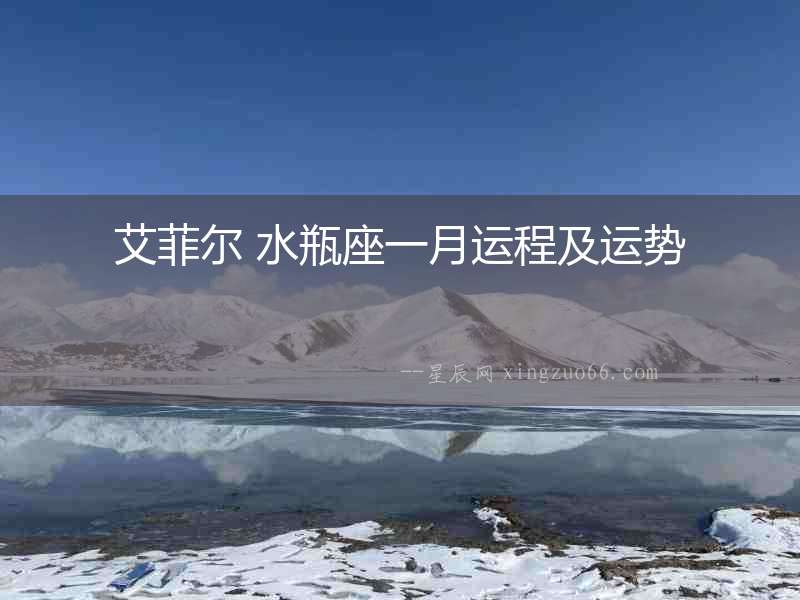 艾菲爾 水瓶座一月運程及運勢