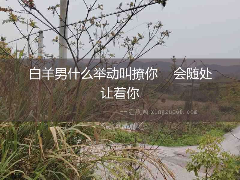 白羊男什么舉動叫撩你    會隨處讓著你
