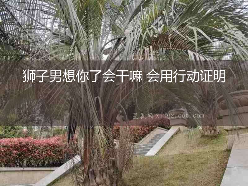 獅子男想你了會干嘛 會用行動證明
