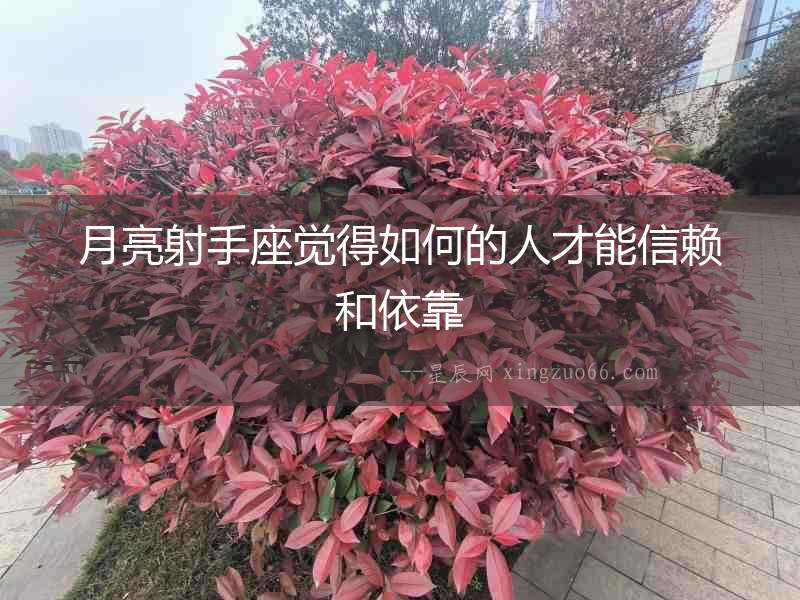月亮射手座覺得如何的人才能信賴和依靠