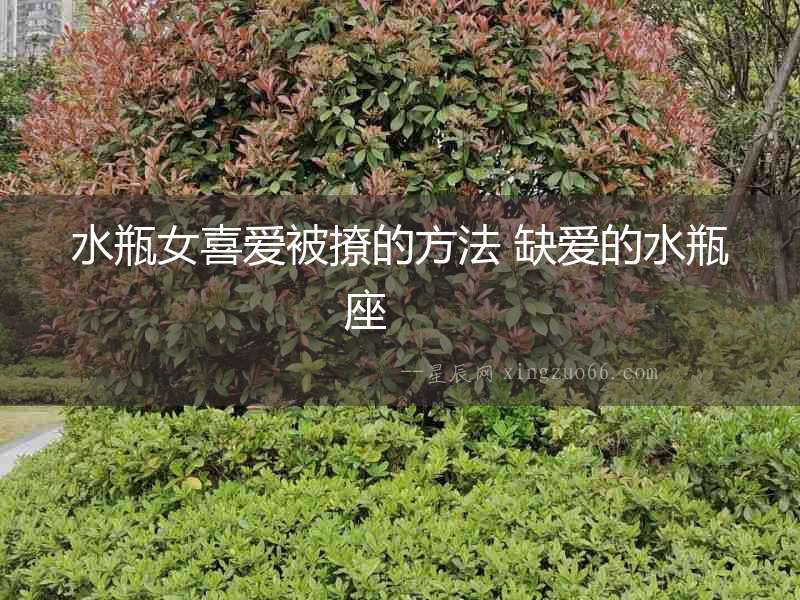 水瓶女喜愛被撩的方法 缺愛的水瓶座  　　