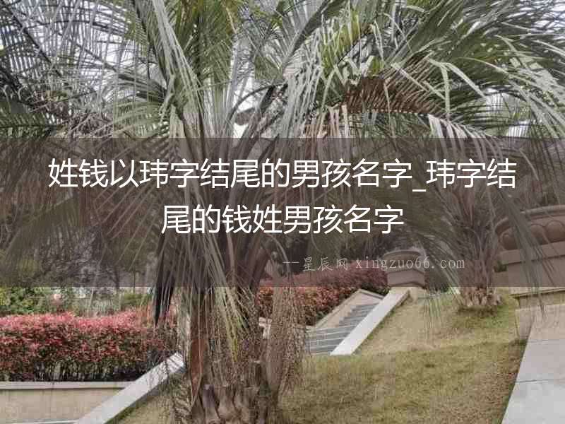姓錢以瑋字結尾的男孩名字_瑋字結尾的錢姓男孩名字