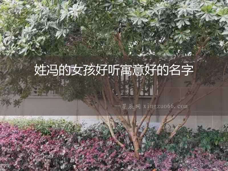 姓馮的女孩好聽寓意好的名字