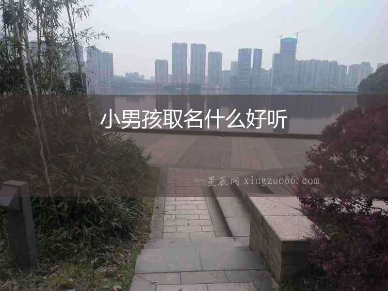 小男孩取名什么好聽