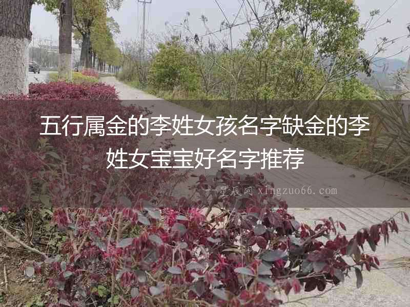 五行屬金的李姓女孩名字缺金的李姓女寶寶好名字推薦