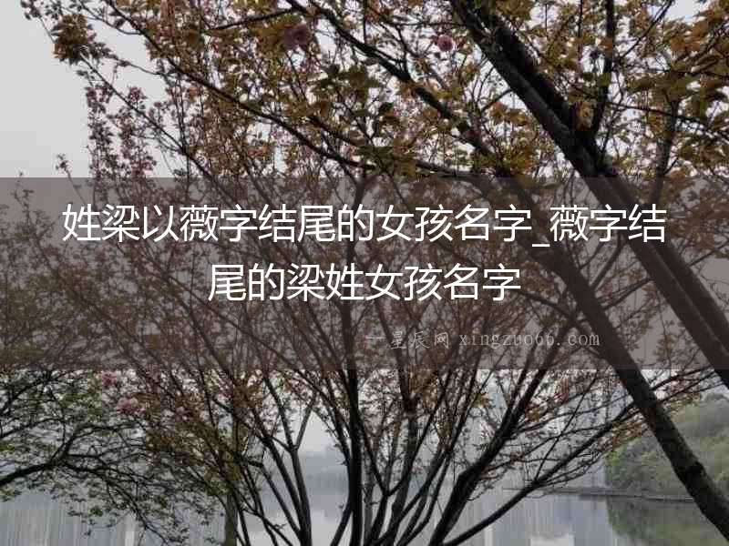 姓梁以薇字結尾的女孩名字_薇字結尾的梁姓女孩名字
