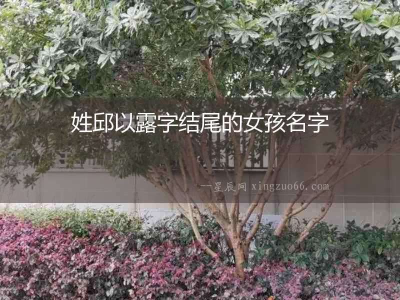 姓邱以露字結尾的女孩名字