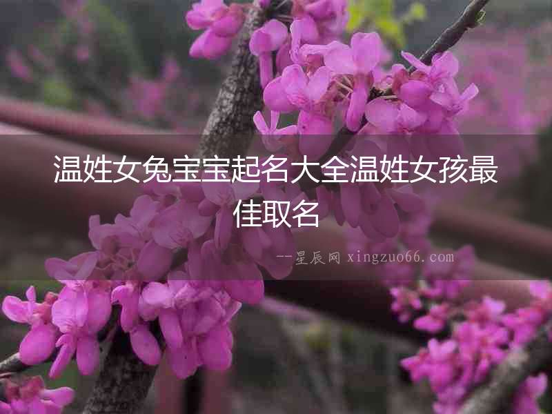 溫姓女兔寶寶起名大全溫姓女孩最佳取名