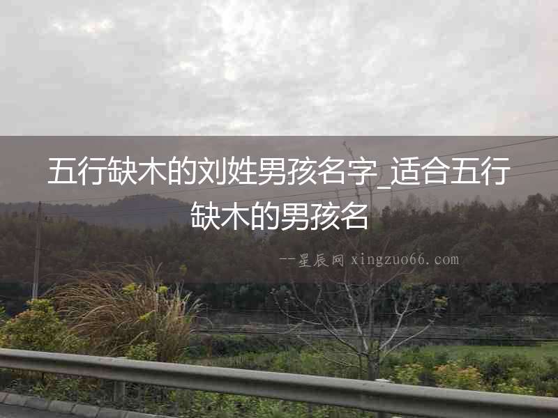 五行缺木的劉姓男孩名字_適合五行缺木的男孩名