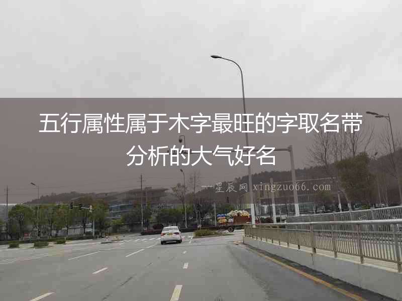 五行屬性屬于木字最旺的字取名帶分析的大氣好名