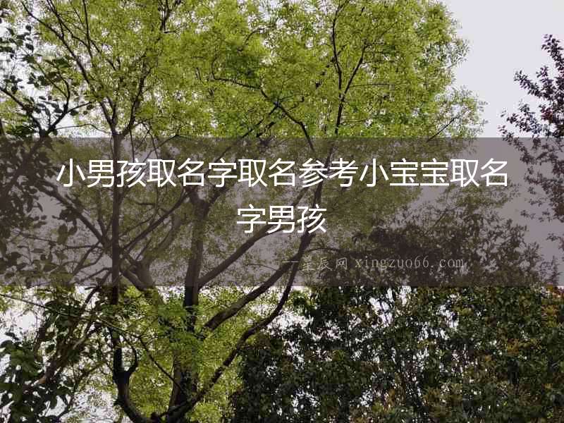 小男孩取名字取名參考小寶寶取名字男孩