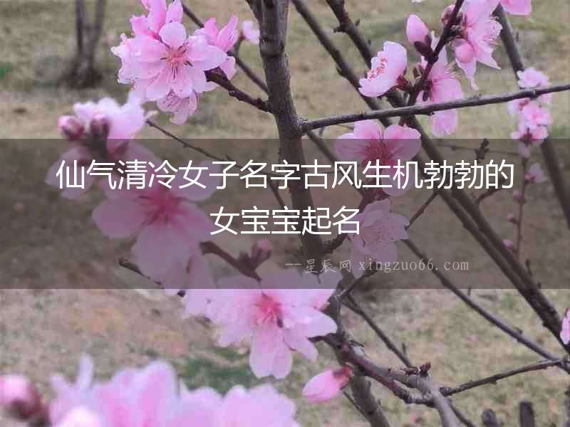 仙氣清冷女子名字古風(fēng)生機勃勃的女寶寶起名