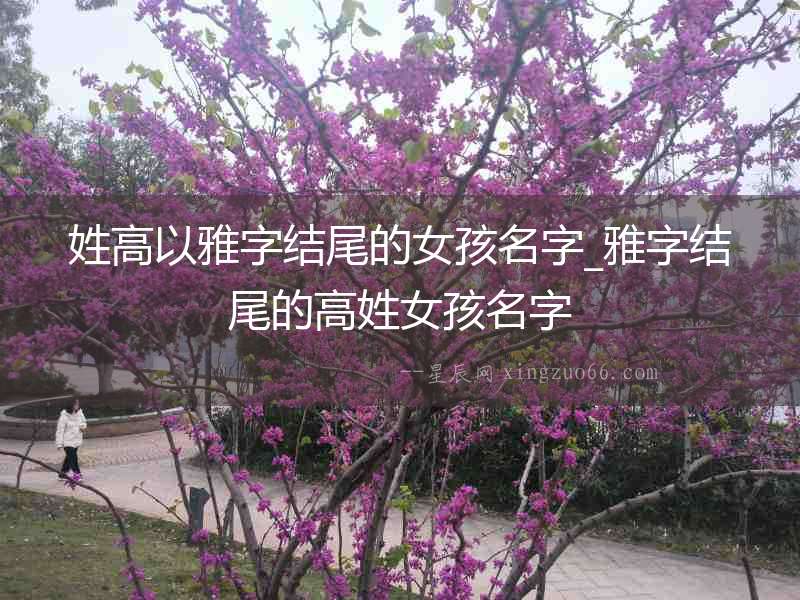 姓高以雅字結(jié)尾的女孩名字_雅字結(jié)尾的高姓女孩名字