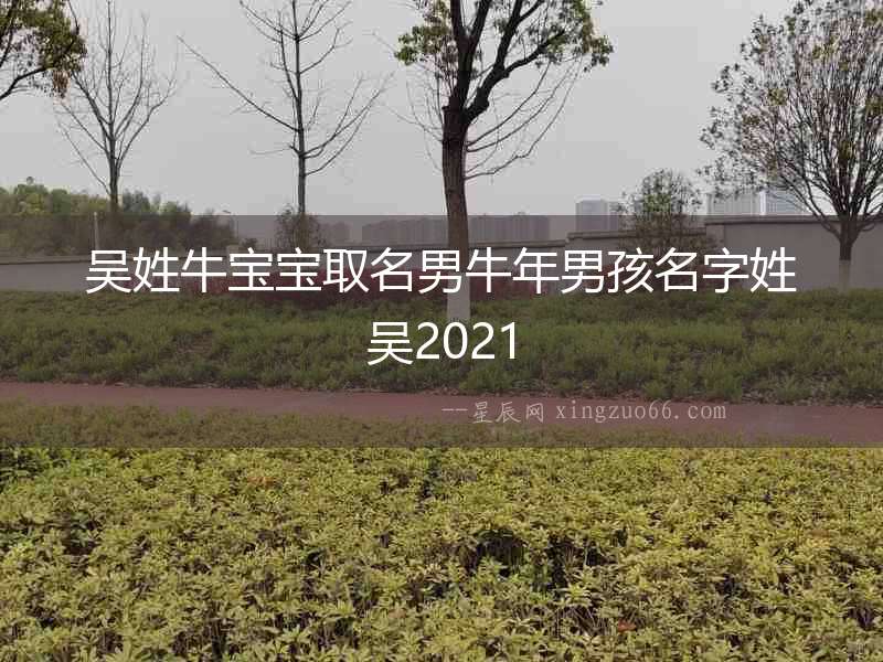 吳姓牛寶寶取名男牛年男孩名字姓吳2021