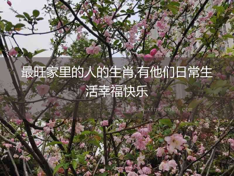 最旺家里的人的生肖,有他們日常生活幸?？鞓? width=