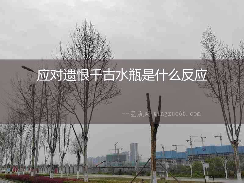應(yīng)對(duì)遺恨千古水瓶是什么反應(yīng)