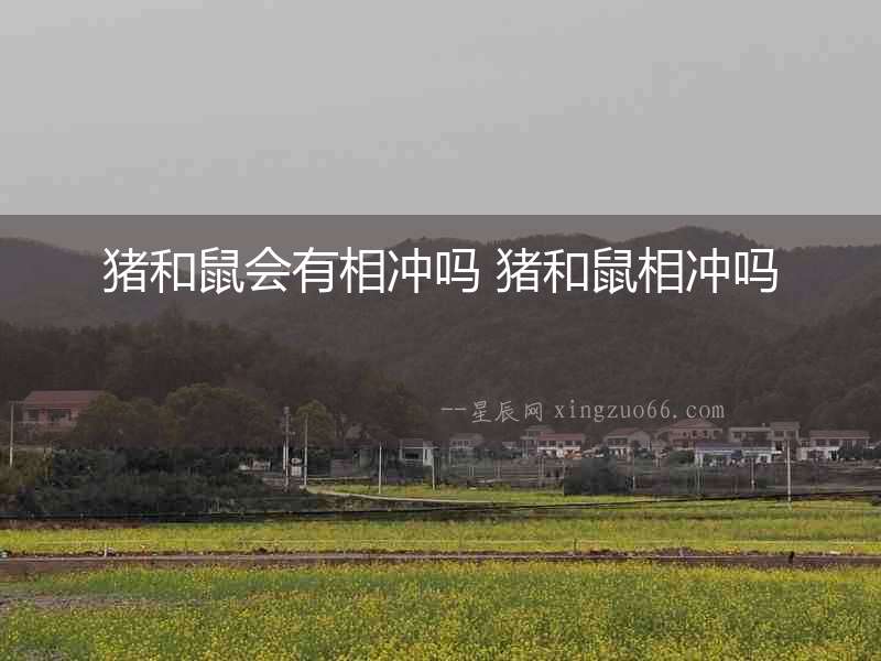 豬和鼠會(huì)有相沖嗎 豬和鼠相沖嗎