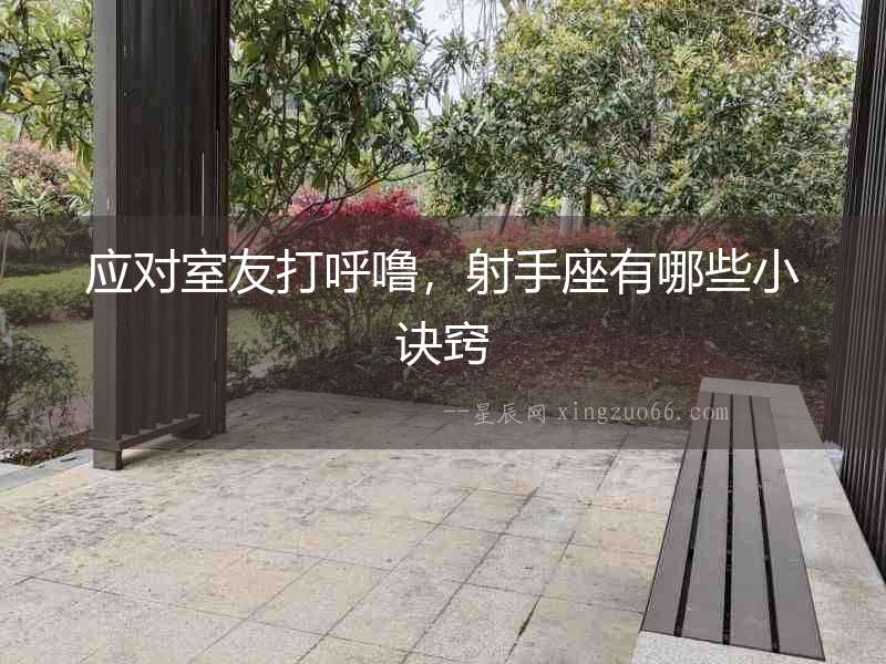 應對室友打呼嚕，射手座有哪些小訣竅
