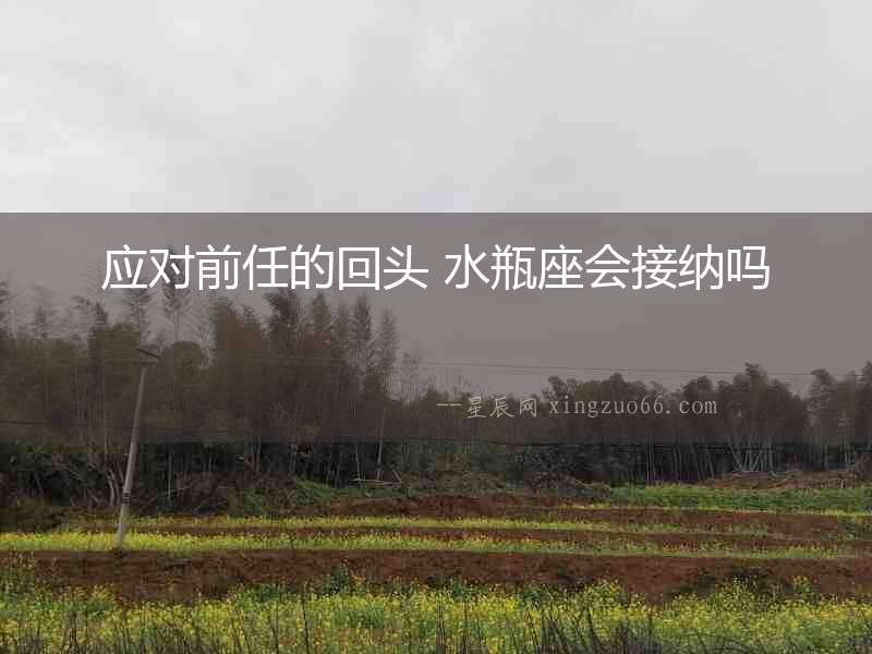 應對前任的回頭 水瓶座會接納嗎
