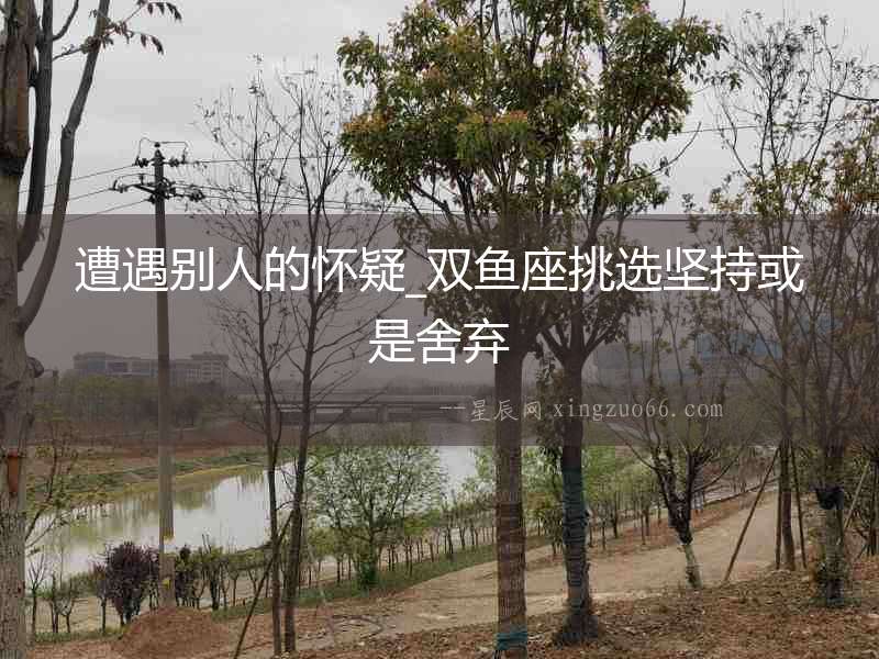 遭遇別人的懷疑_雙魚座挑選堅(jiān)持或是舍棄