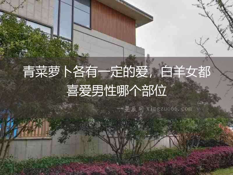 青菜蘿卜各有一定的愛，白羊女都喜愛男性哪個部位