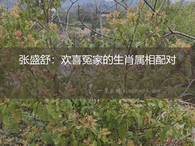 張盛舒：歡喜冤家的生肖屬相配對