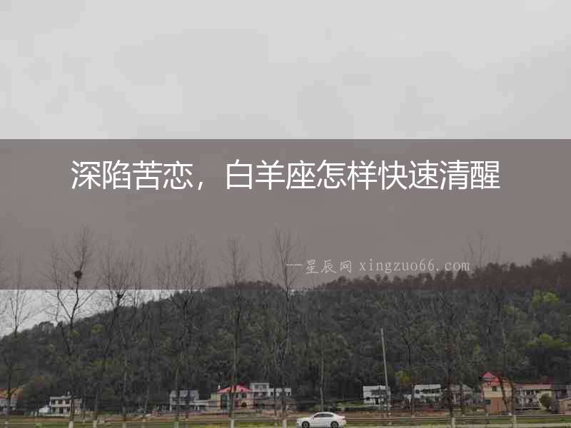 深陷苦戀，白羊座怎樣快速清醒