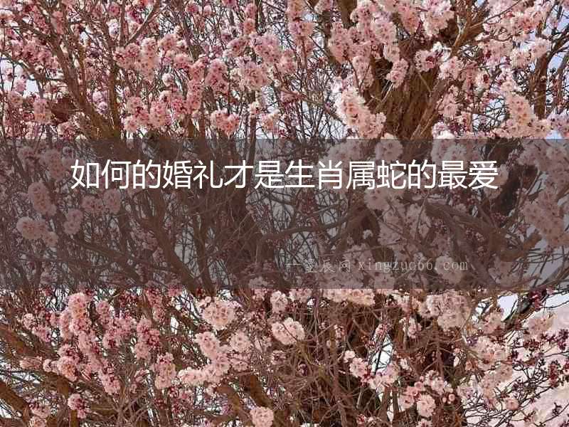 如何的婚禮才是生肖屬蛇的最愛
