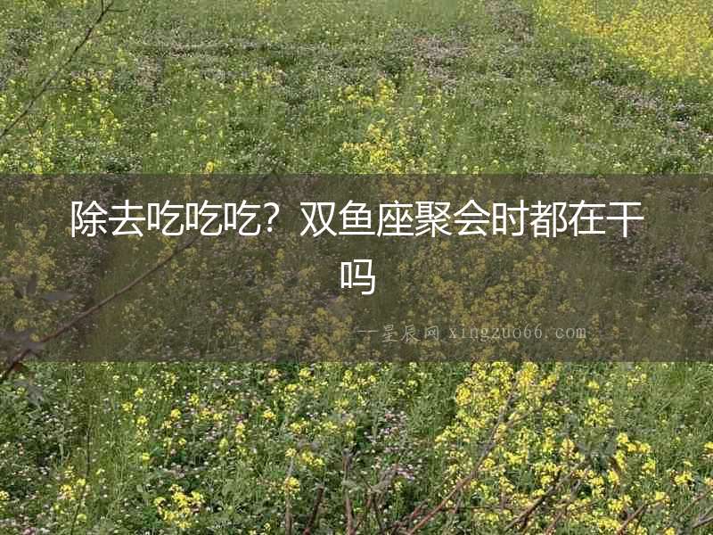 除去吃吃吃？雙魚座聚會時都在干嗎