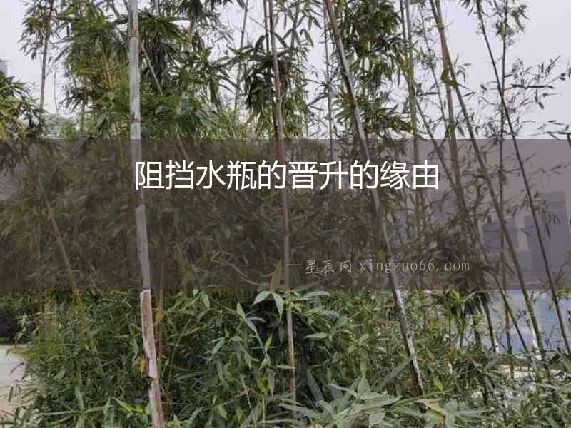 阻擋水瓶的晉升的緣由