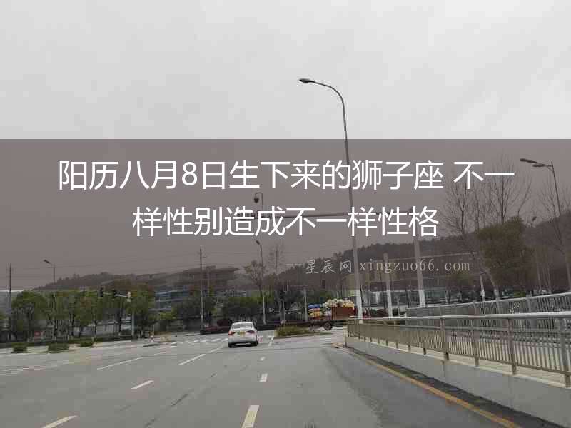 陽歷八月8日生下來的獅子座 不一樣性別造成不一樣性格