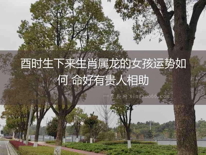 酉時生下來生肖屬龍的女孩運勢如何 命好有貴人相助