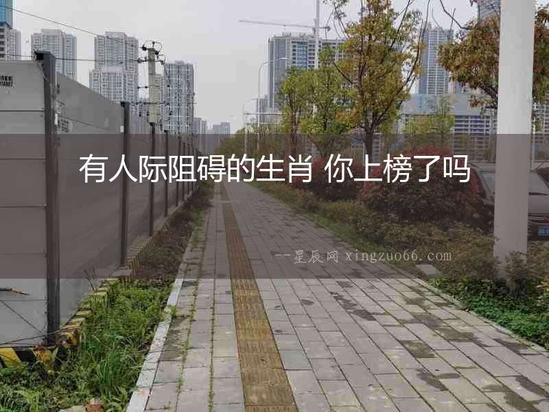 有人際阻礙的生肖 你上榜了嗎