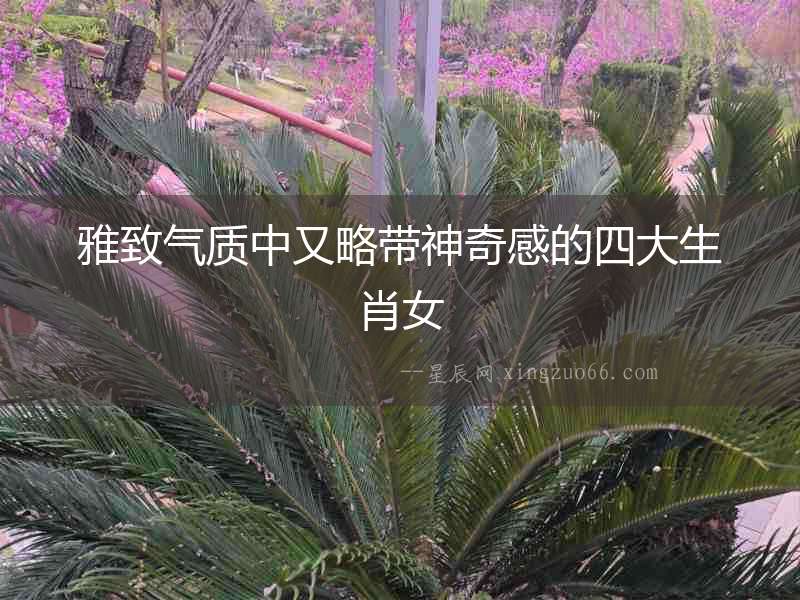 雅致氣質中又略帶神奇感的四大生肖女