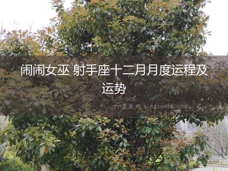 鬧鬧女巫 射手座十二月月度運程及運勢