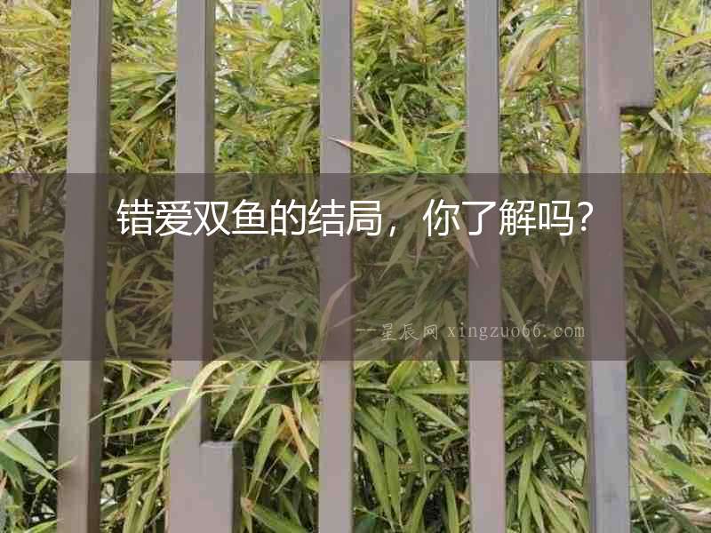 錯愛雙魚的結局，你了解嗎？