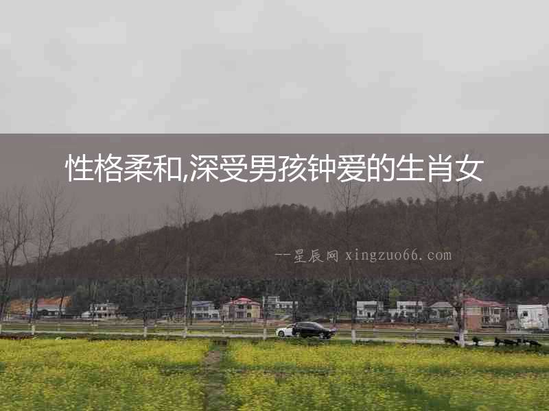 性格柔和,深受男孩鐘愛的生肖女