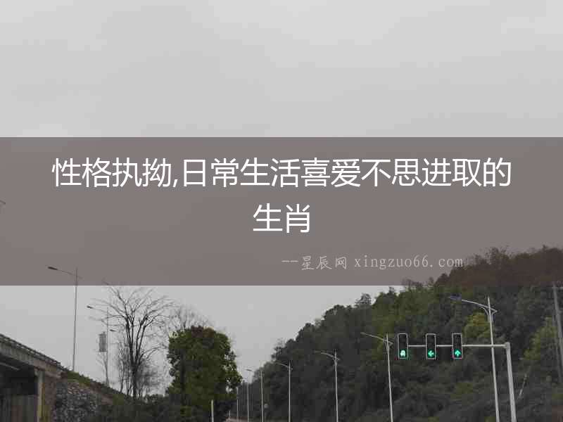 性格執拗,日常生活喜愛不思進取的生肖