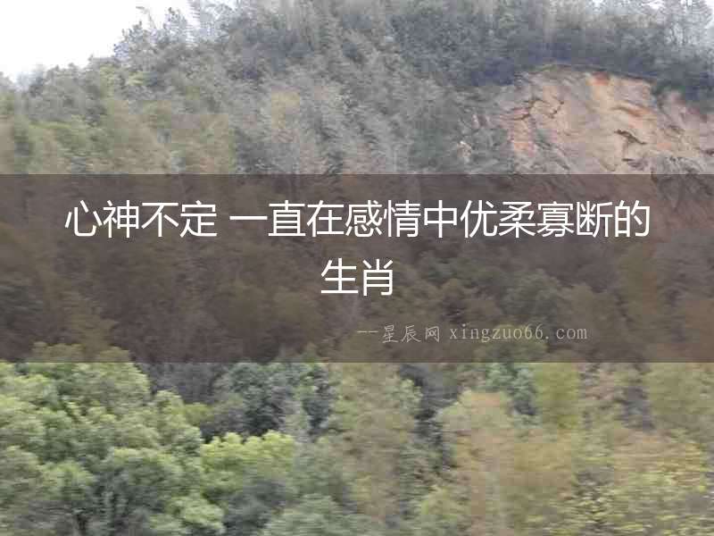 心神不定 一直在感情中優柔寡斷的生肖