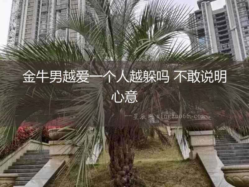 金牛男越愛一個人越躲嗎 不敢說明心意