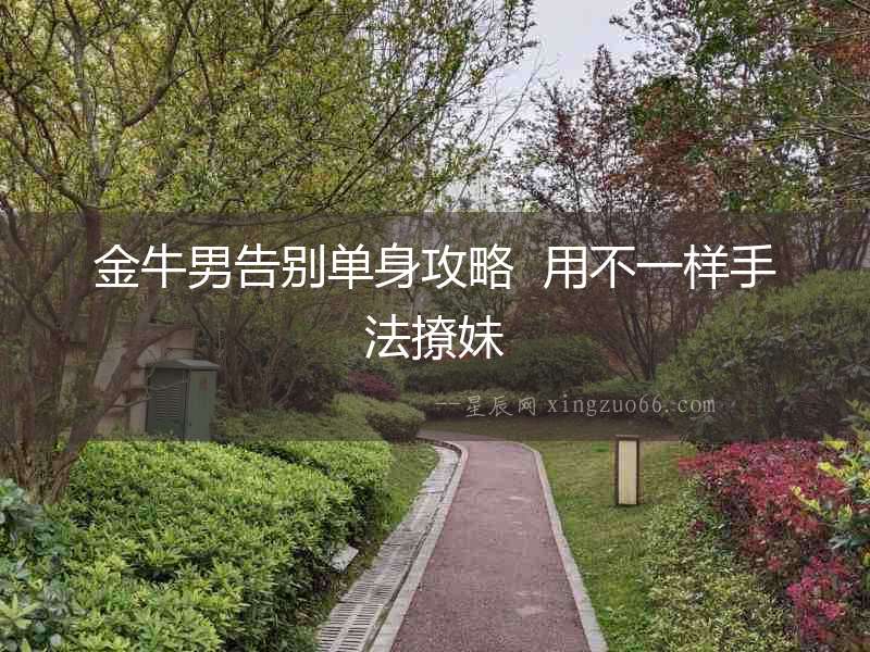 金牛男告別單身攻略  用不一樣手法撩妹