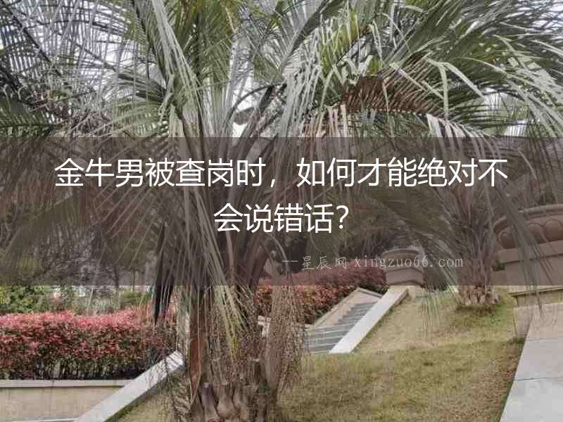 金牛男被查崗時(shí)，如何才能絕對(duì)不會(huì)說錯(cuò)話？