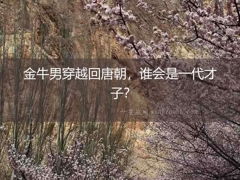 金牛男穿越回唐朝，誰會是一代才子？
