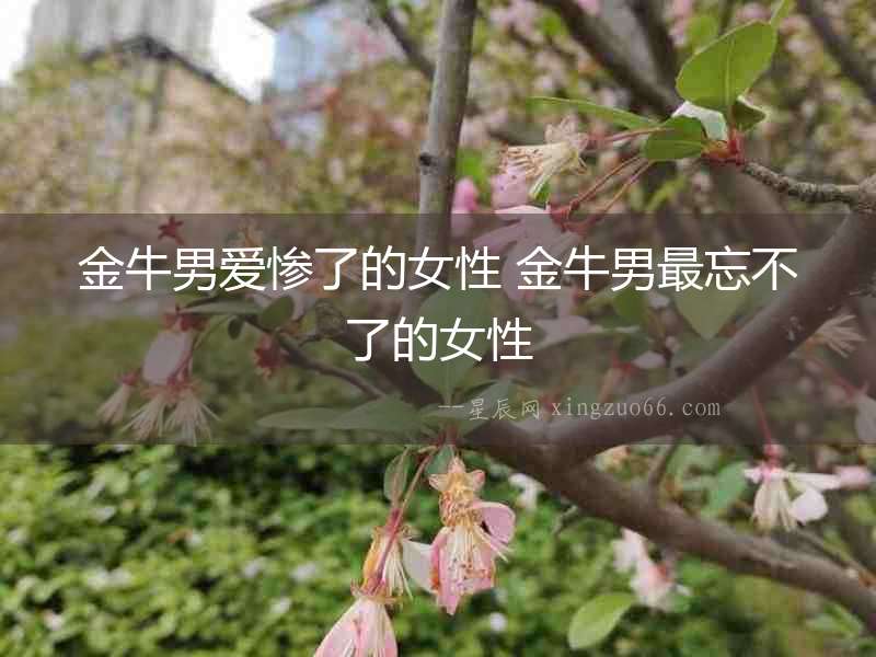 金牛男愛慘了的女性 金牛男最忘不了的女性