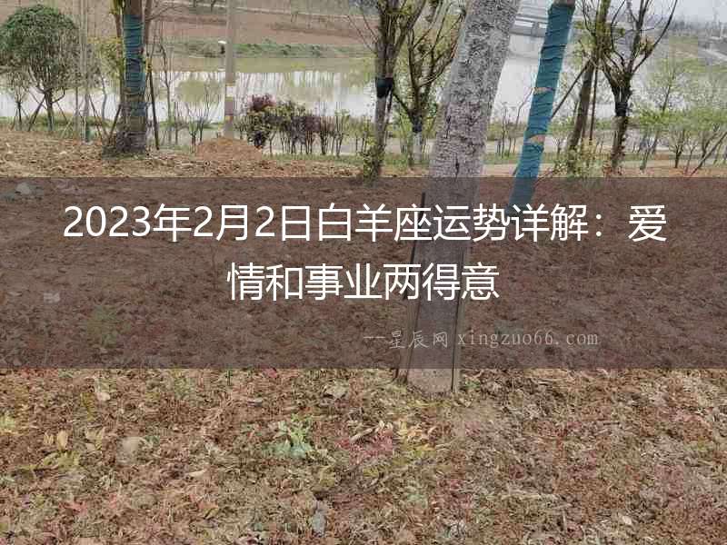 2023年2月2日白羊座運勢詳解：愛情和事業兩得意