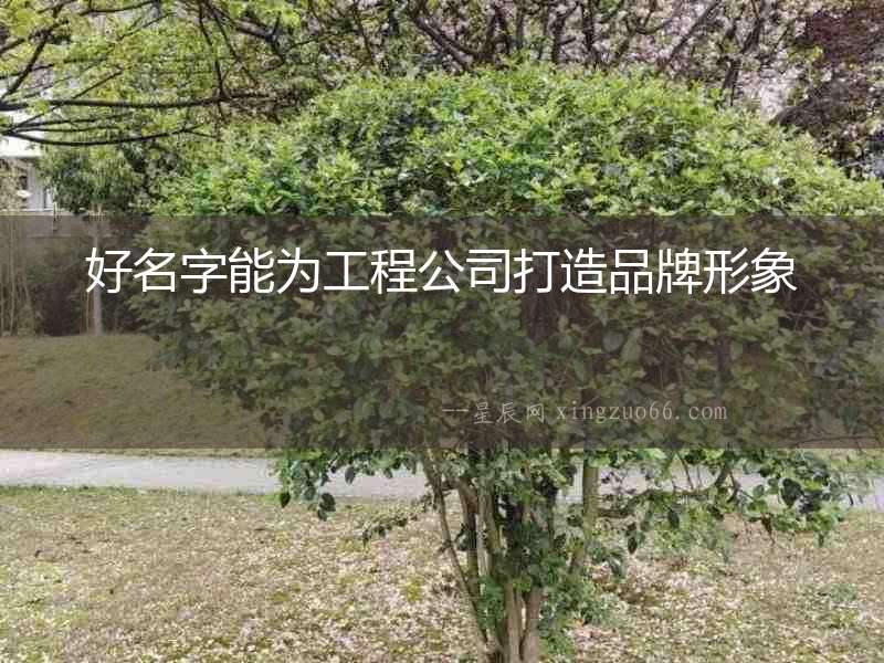 好名字能為工程公司打造品牌形象
